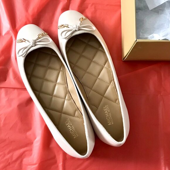 Michael Kors Cream Nori Flats - Picture 1 of 5